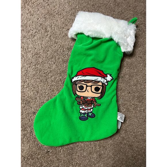Funko Overwatch Mei Christmas Stocking Green Embroidered Soft Hanging Decor - Picture 1 of 4